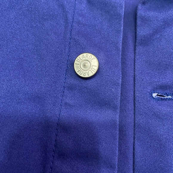 Gently Used - LulaRoe Harvey Embroidered Denim Jacket (L) - Picture 5 of 9